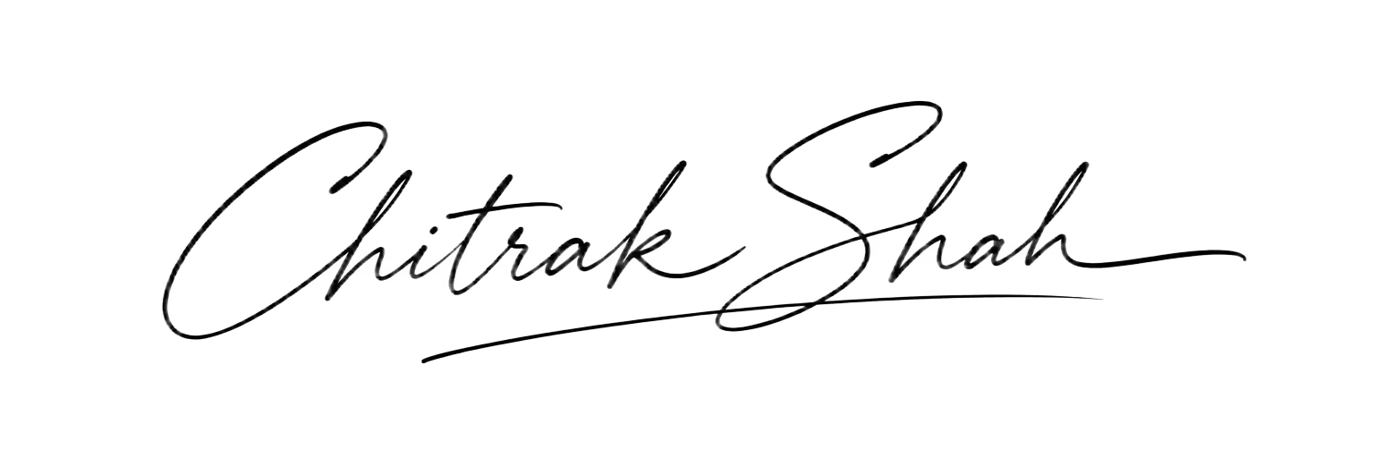 Chitrak Shah — handwritten-style signature